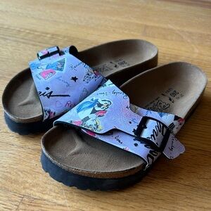 RARE Birkenstock (EU 37) NEW Catalina Birkis French Fashion Print Platform Shoes
